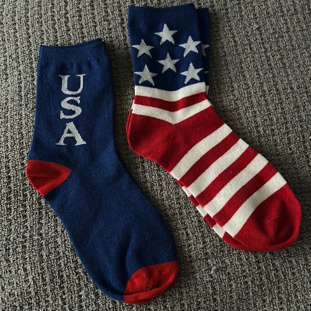 🇺🇸 USA patriotic socks 2 pairs